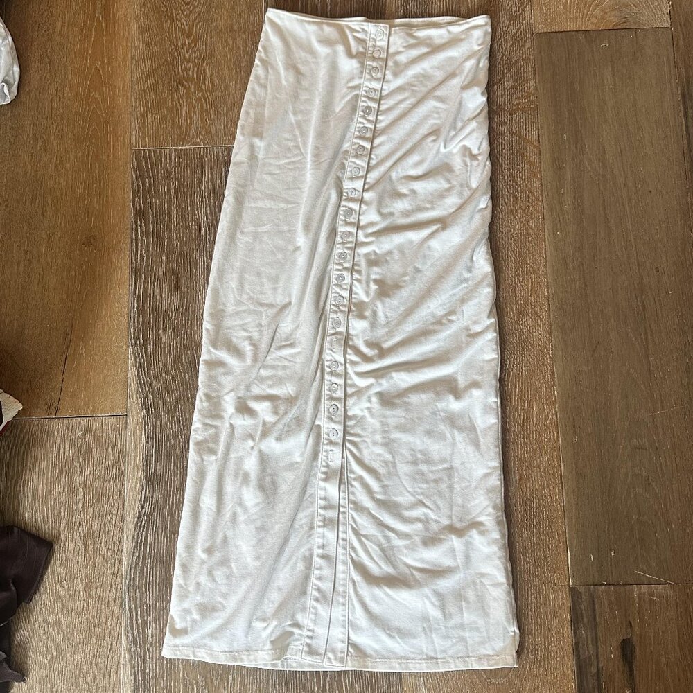 The Line by K Ivory Button-Front Skirt - Size Small